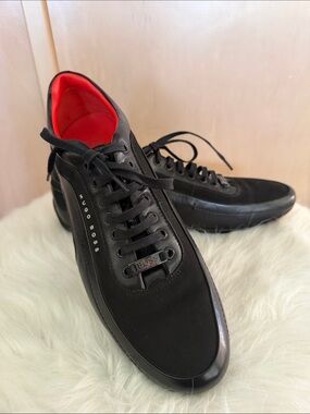 Hugo Boss HB Racing 50307934 Black Leather Sneakers